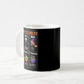 Soky Syllables Funny Halloween Educational Teacher Kaffeetasse (Vorderseite Links)