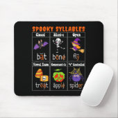 Soky Syllables Funny Halloween Educational Teacher Mousepad (Mit Mouse)
