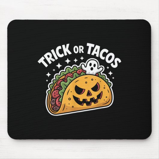 Soky Taco Jack-o-lantern Halloween Mexican Food Lo Mousepad (Vorne)