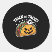 Soky Taco Jack-o-lantern Halloween Mexican Food Lo Runder Aufkleber (Vorderseite)