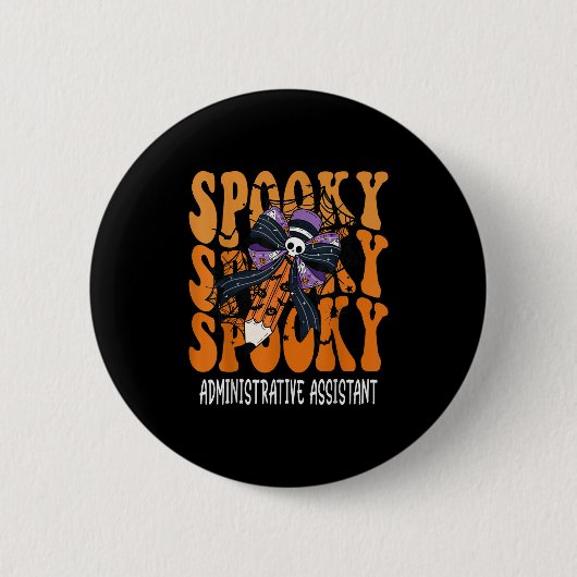 Soky Verwaltungsinstant Halloween-Schule  Button (Vorderseite)