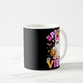 Soky Vibes Ghost Retro Groovy Halloween Women Girl Kaffeetasse (VorderseiteRechts)