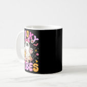Soky Vibes Ghost Retro Groovy Halloween Women Girl Kaffeetasse (Vorderseite Links)