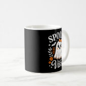 Soky Vibes Ghost Retro Groovy Halloween Women Girl Kaffeetasse (VorderseiteRechts)
