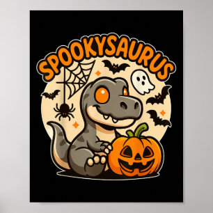Sokysaurus Kids Halloween Dinosaur Kinder Kleinkin Poster