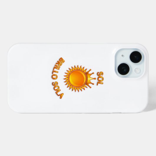 Sol Brillo Sola iPhone Case – Inspirational Logo P (Rückseite (Horizontal))