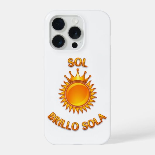 Sol Brillo Sola iPhone Case – Inspirational Logo P Hülle (Rückseite)