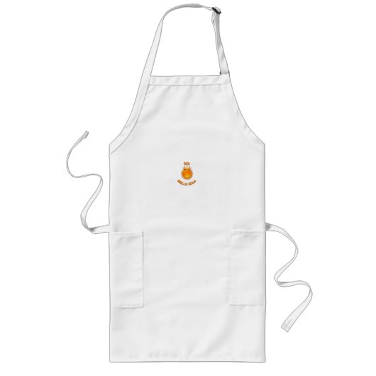 Sol Brillo Sola Logo Apron – Stylish Sun Design Ki Lange Schürze (Vorne)
