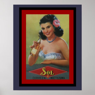 Sol Cerveza-Bierposter 16 x 20 Poster
