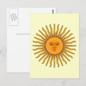 Sol de Mayo Postkarte (Vorne/Hinten)