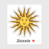 Sol de Mayo - URUGUAY Aufkleber (Blatt)