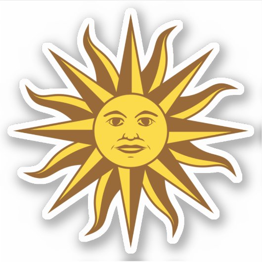 Sol de Mayo - URUGUAY Aufkleber (Vorderseite)
