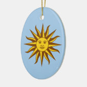 Sol de Mayo - URUGUAY Keramik Ornament (Links)