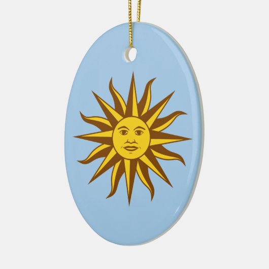 Sol de Mayo - URUGUAY Keramik Ornament (Links)