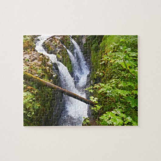 Sol Duc Falls I im Olympic-Nationalpark Puzzle (Horizontal)