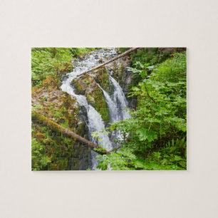 Sol Duc Falls II im Olympic-Nationalpark Puzzle