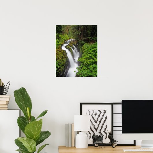 Sol Duc Falls in Olympic National Park in 2 Poster (Heimbüro)