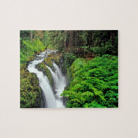 Sol Duc Falls in Olympic National Park in Puzzle (Horizontal)