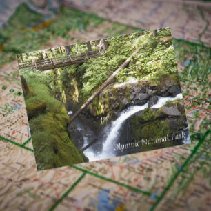 Sol Duc Falls, Olympic National Park Travel Postkarte