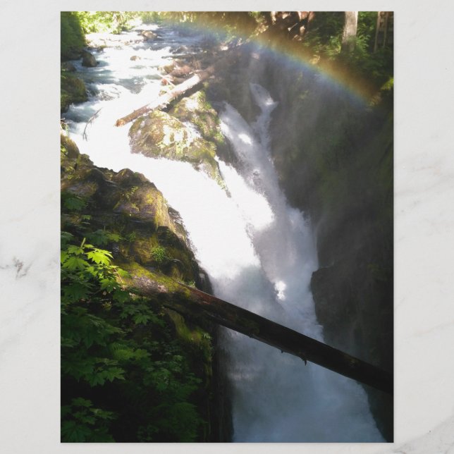 Sol Duc Falls Olympic National Square Tile (Vorderseite)