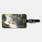 Sol Duc Falls Olympic National Square Tile Gepäckanhänger (Vorderseite horizontal)