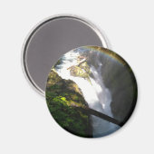 Sol Duc Falls Olympic National Square Tile Magnet (Vorderseite/Rückseite)