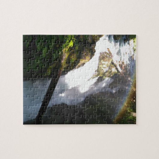 Sol Duc Falls Olympic National Square Tile Puzzle (Horizontal)
