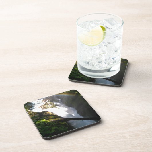 Sol Duc Falls Olympic National Square Tile Untersetzer (Rechte Seite)