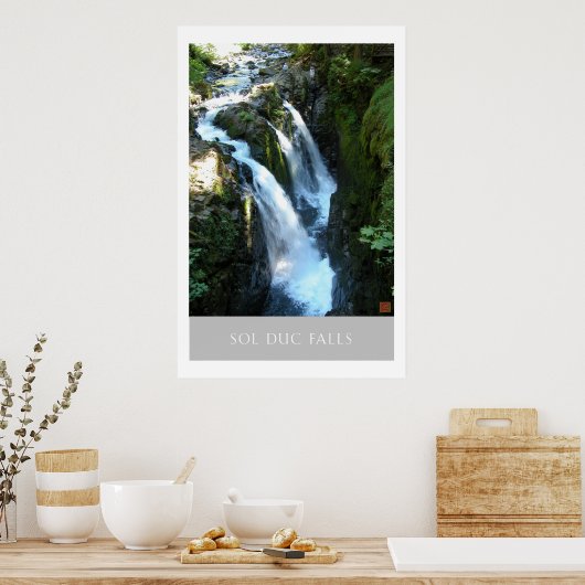 Sol Duc Falls-Print Poster (Küche)