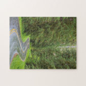 Sol Duc River Road durch Wald Puzzle (Horizontal)