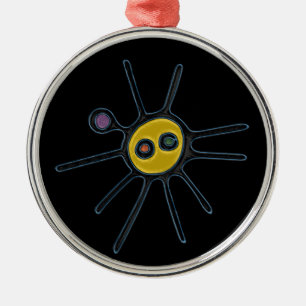 Sol Taino Circle Ornament Aus Metall