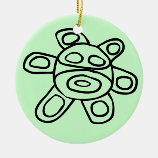 Sol Taíno de Jayuya Keramikornament (Vorne)