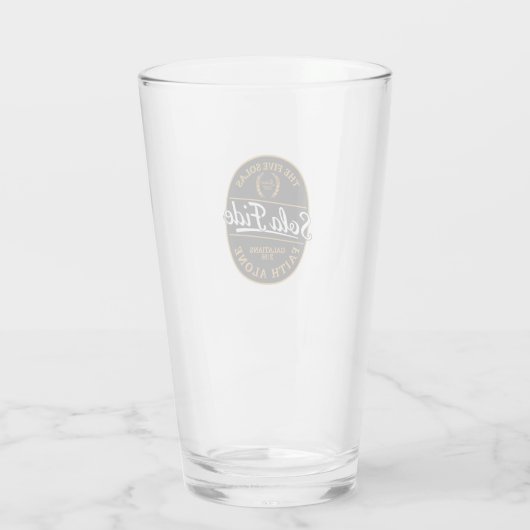 Sola Fide Glas (Rückseite)