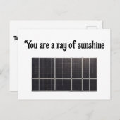 Sola-Panel Postkarte (Vorne/Hinten)