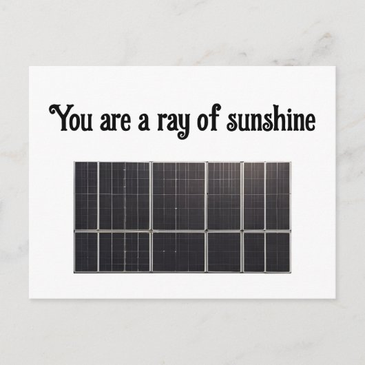 Sola-Panel Postkarte (Vorderseite)