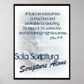 Sola Scriptura/allein Schrift Poster (Vorne)