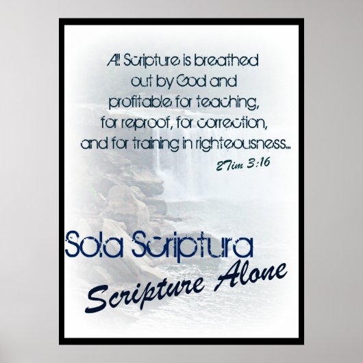 Sola Scriptura/allein Schrift Poster (Vorne)