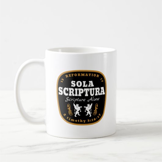Sola Scriptura Kaffeetasse (Links)
