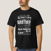 Sola Scriptura Reformation 5 Solas T-Shirt (Vorderseite)