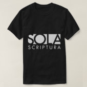Sola Scriptura Reformierte Christlich T-Shirt (Design vorne)