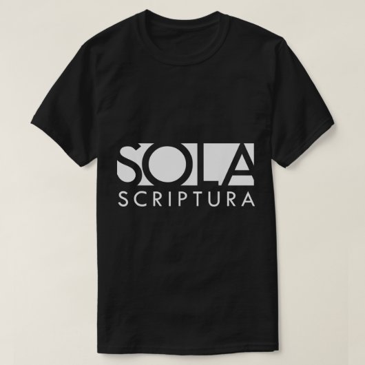 Sola Scriptura Reformierte Christlich T-Shirt (Design vorne)