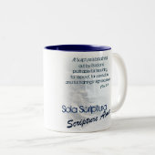 Sola Scriptura/Schrift allein Zweifarbige Tasse (VorderseiteRechts)