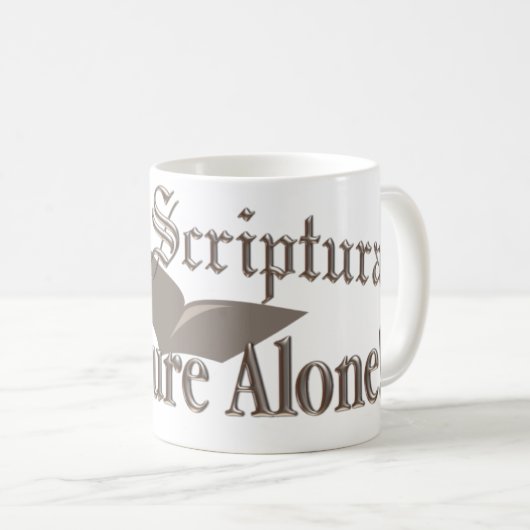 Sola Scriptura-Tasse Kaffeetasse (VorderseiteRechts)