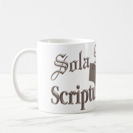 Sola Scriptura-Tasse Kaffeetasse (Links)