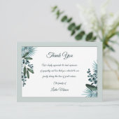 Solace Beileid Vielen Dank Dankeskarte (Stehend Vorderseite)