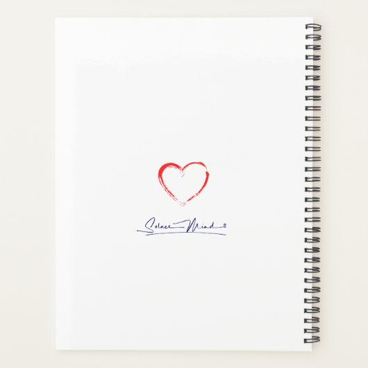 Solace Mind® I AM Affirmations Planner Planer (Rückseite)