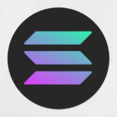 SOLANA altcoin moderne Aufkleber für Jungenhändler (Design 2)