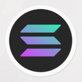 SOLANA altcoin moderne Aufkleber für Jungenhändler (Design 1)