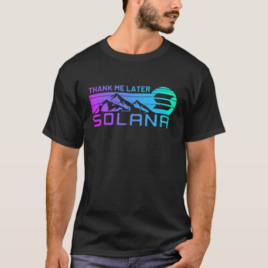 Solana Crypto Coin For SOL Cryptocurrency Coin Def T-Shirt (Vorderseite)