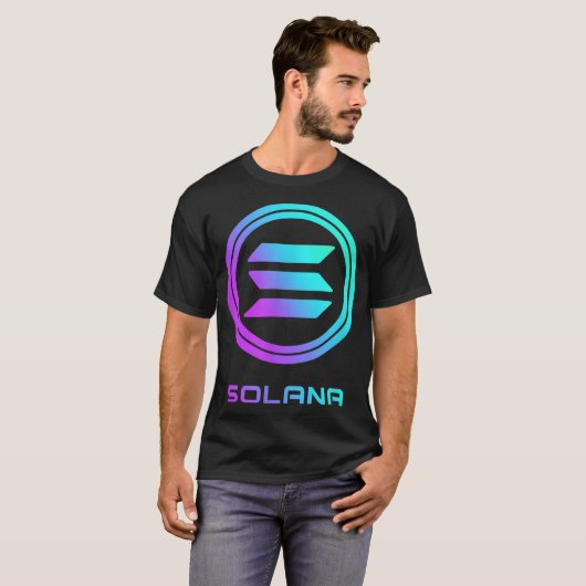SOLANA Crypto SOL-Münzblockkette Dezentralisierte T-Shirt (Vorne ganz)